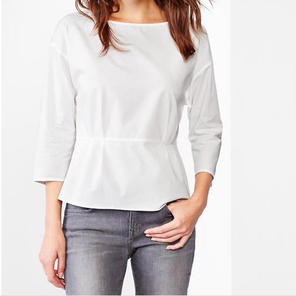 Gorgeous White GAP XL Dressy Peplum Top